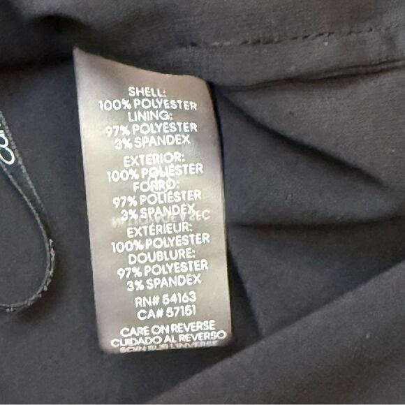 CALVIN KLEIN Women's Chiffon Floral Print Short Sleeve Top  Sz L *READ* - Picture 6 of 8